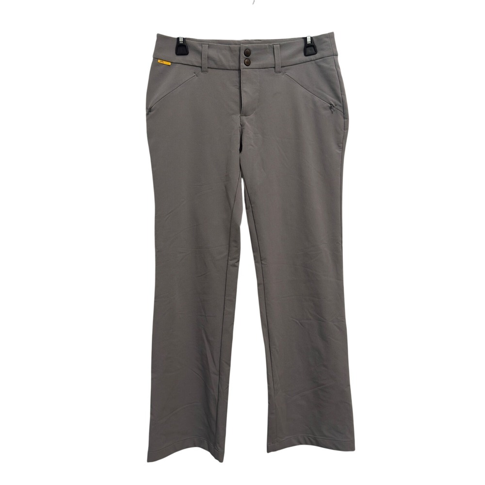 Lole Hiking Pants Womens 6 Gray Nylon Stretch UPF 50+ Wicking Straight Leg